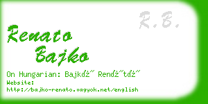 renato bajko business card